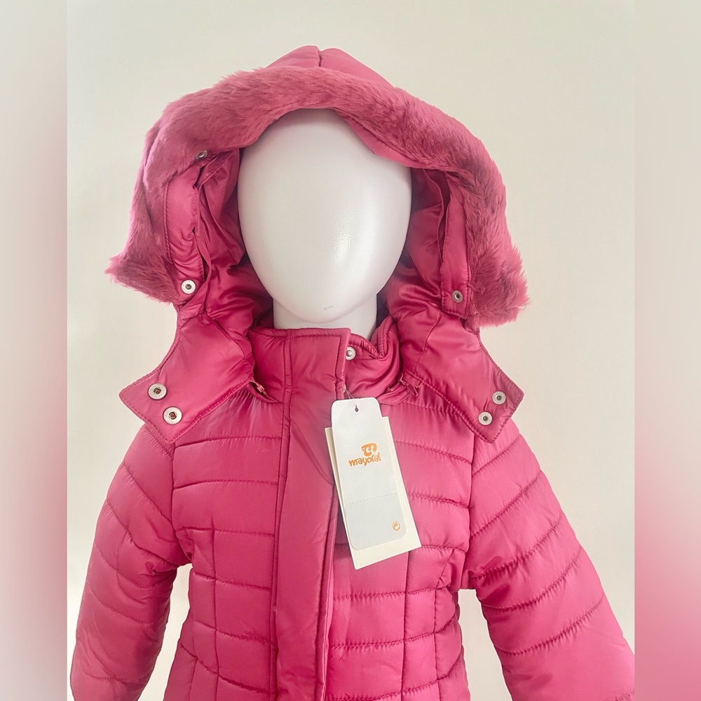 Mayoral Strawberry Padded Long Coat - Picture 2 of 6